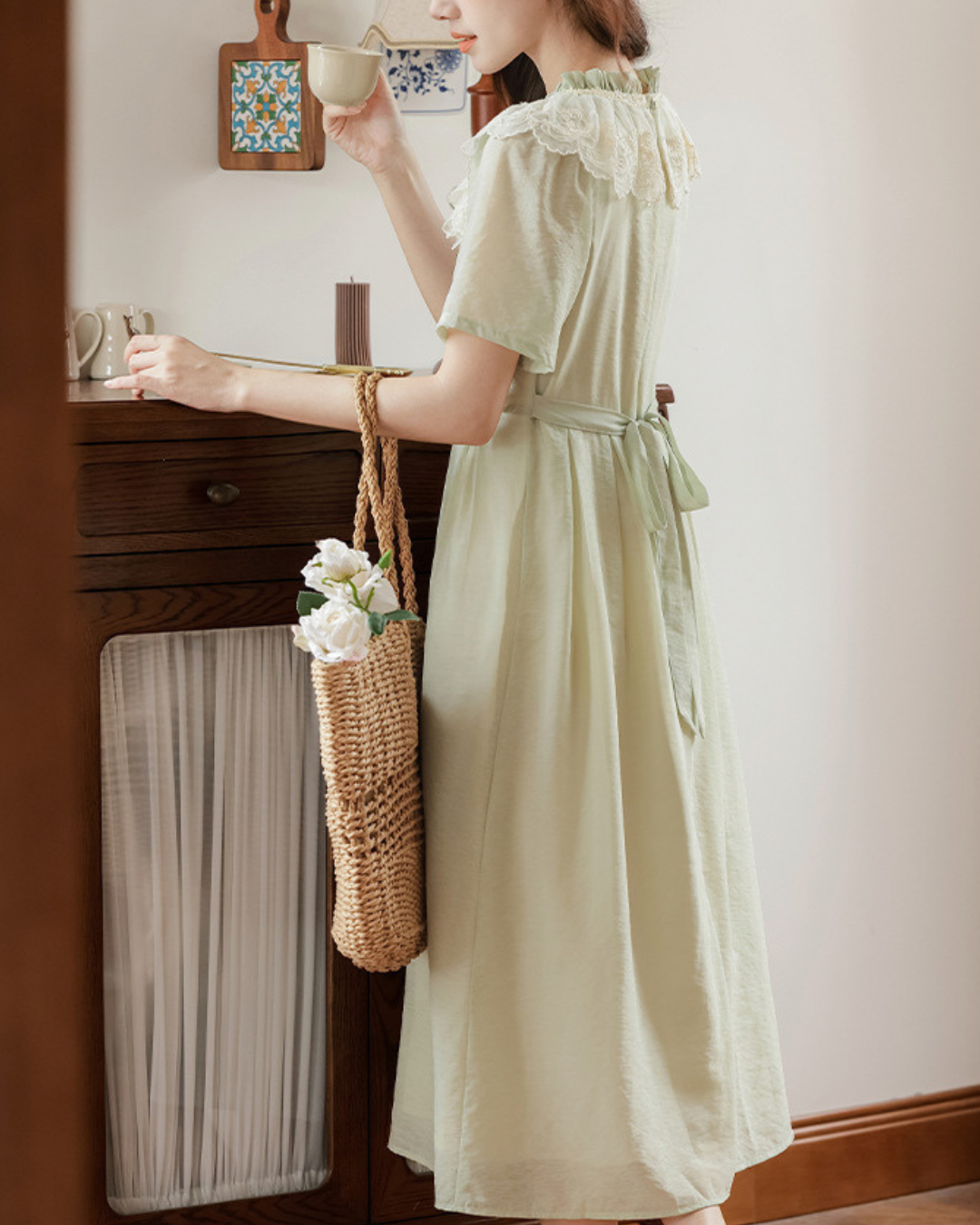 Melody Lace Front Tie Dress