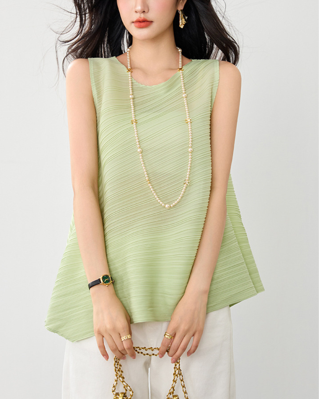 Elowen Pleat Flare Tank