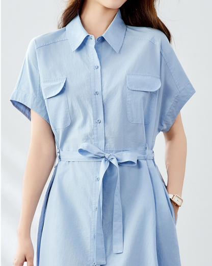 Mira Ease Utility Shirt Dress