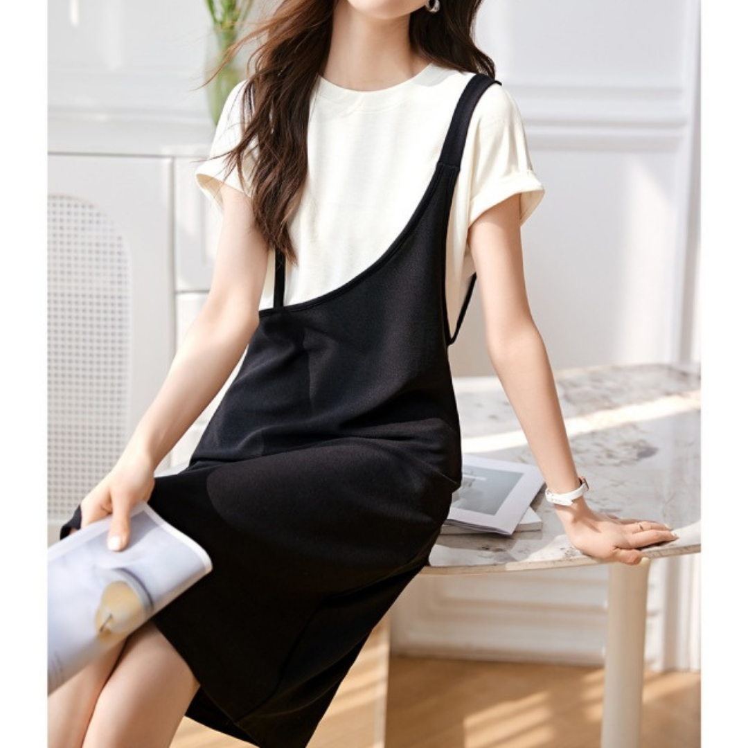 Lumi Soft Drape Midi Dress