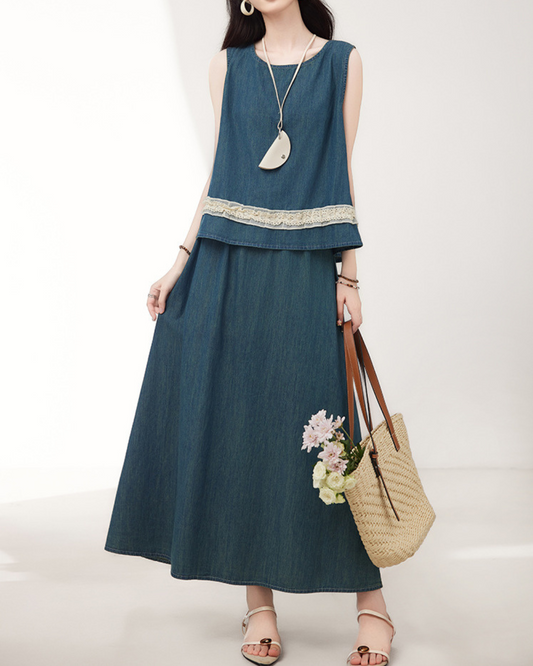 Lina Soft Lace Cotton Set