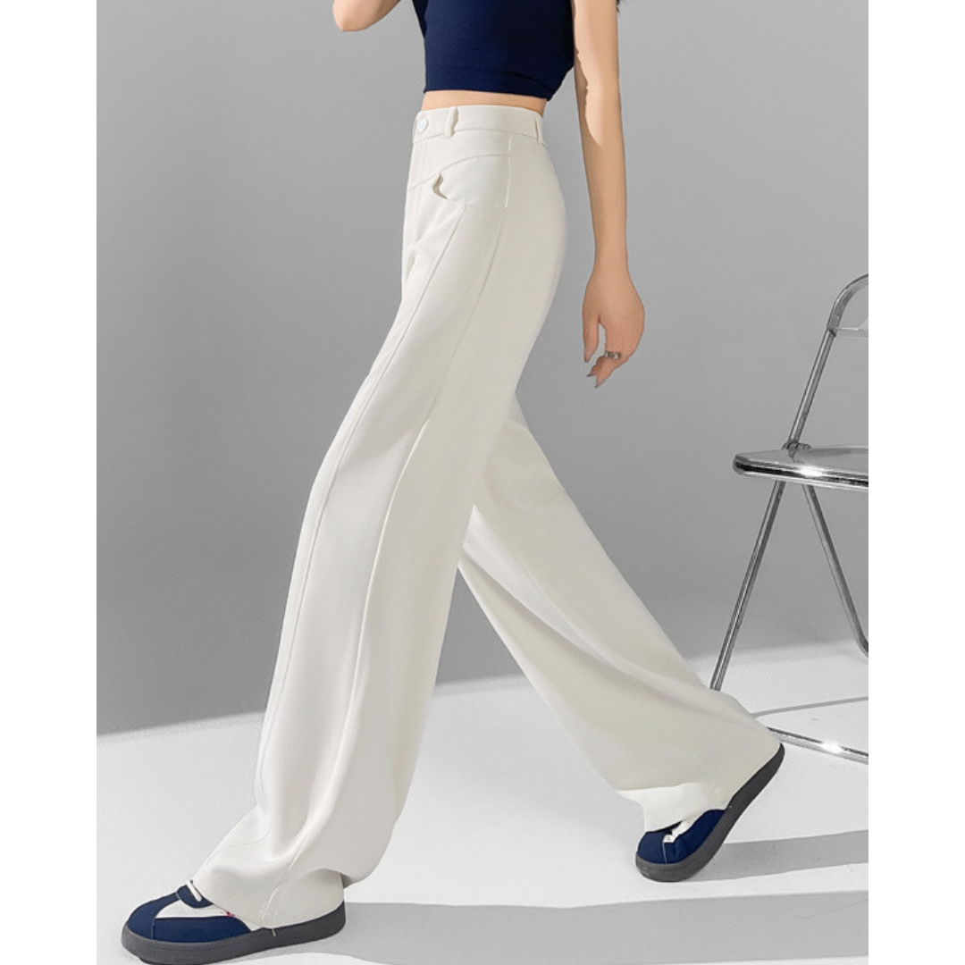 Isla Curve Stitch Wide Trousers