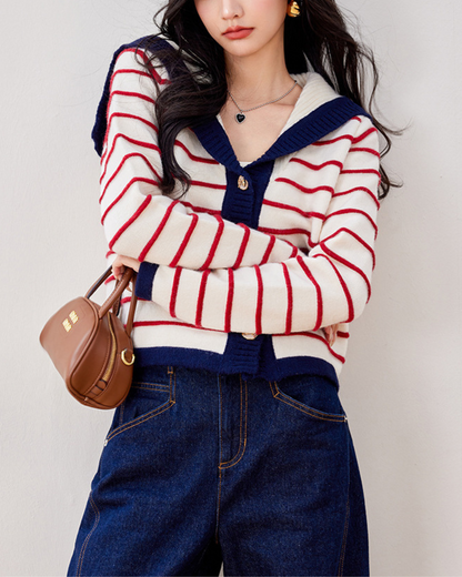 Celine Coast Stripe Cardigan