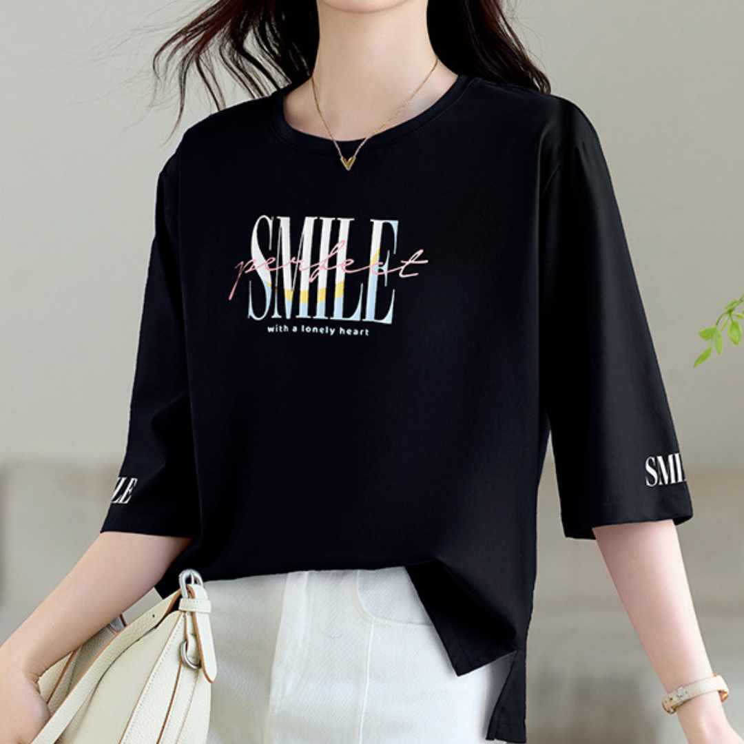 Liora Pastel Lettering T-Shirt