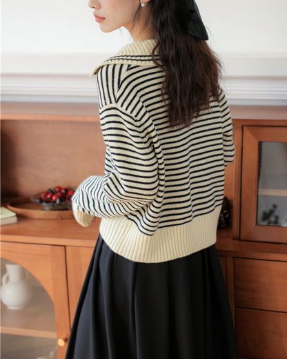 Marcie Stripe Relax Knit Top