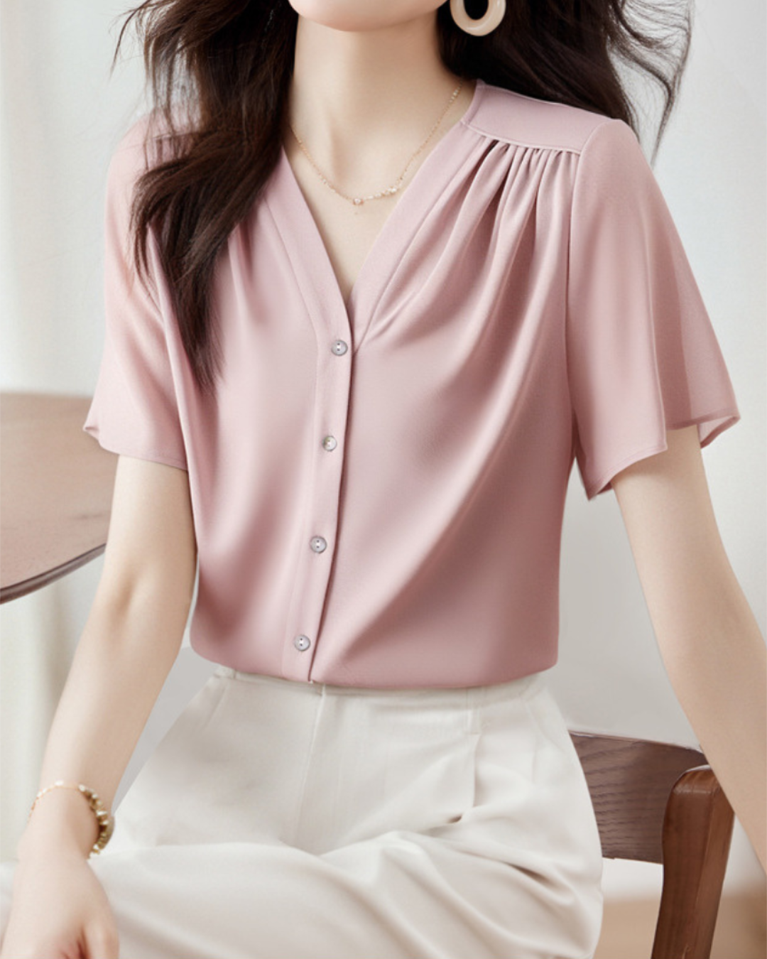 Sierra Soft Drape Chiffon Blouse