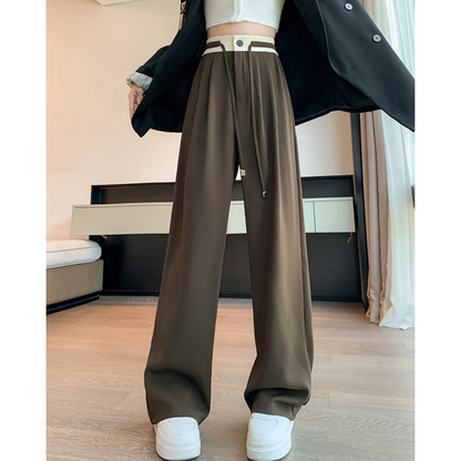 Dale Contrast Pleat Waist Pants