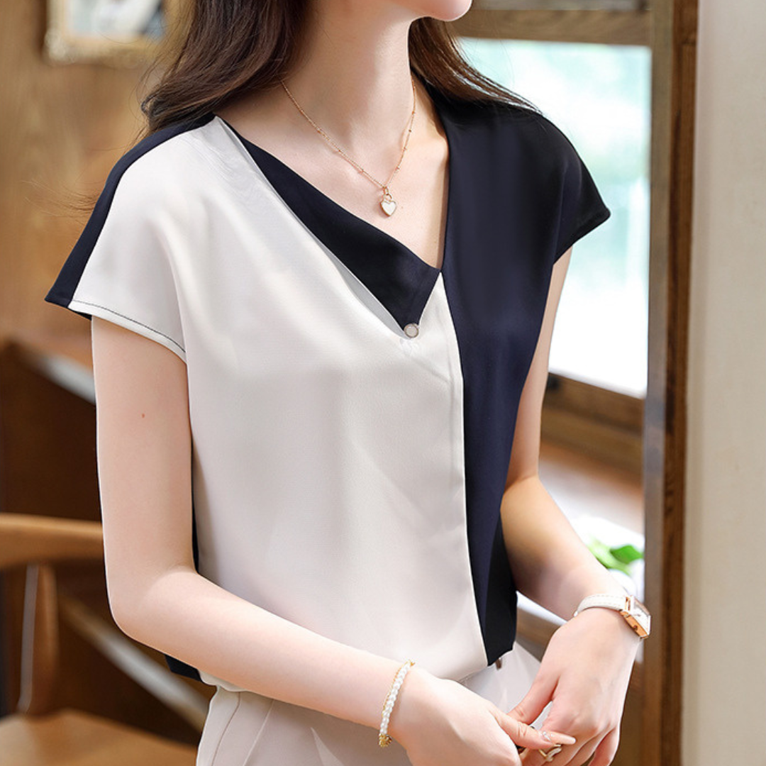 Elodie Split Panel T-Shirt