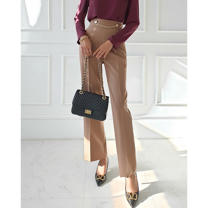 Vera Chain Pleat Trousers