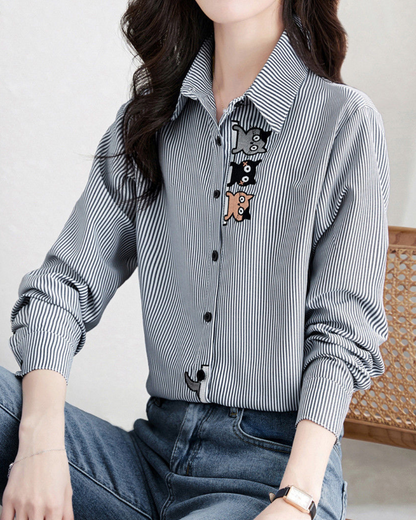 Mira Playful Stripe Shirt