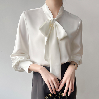 Lina Calm Stripe Drape Blouse