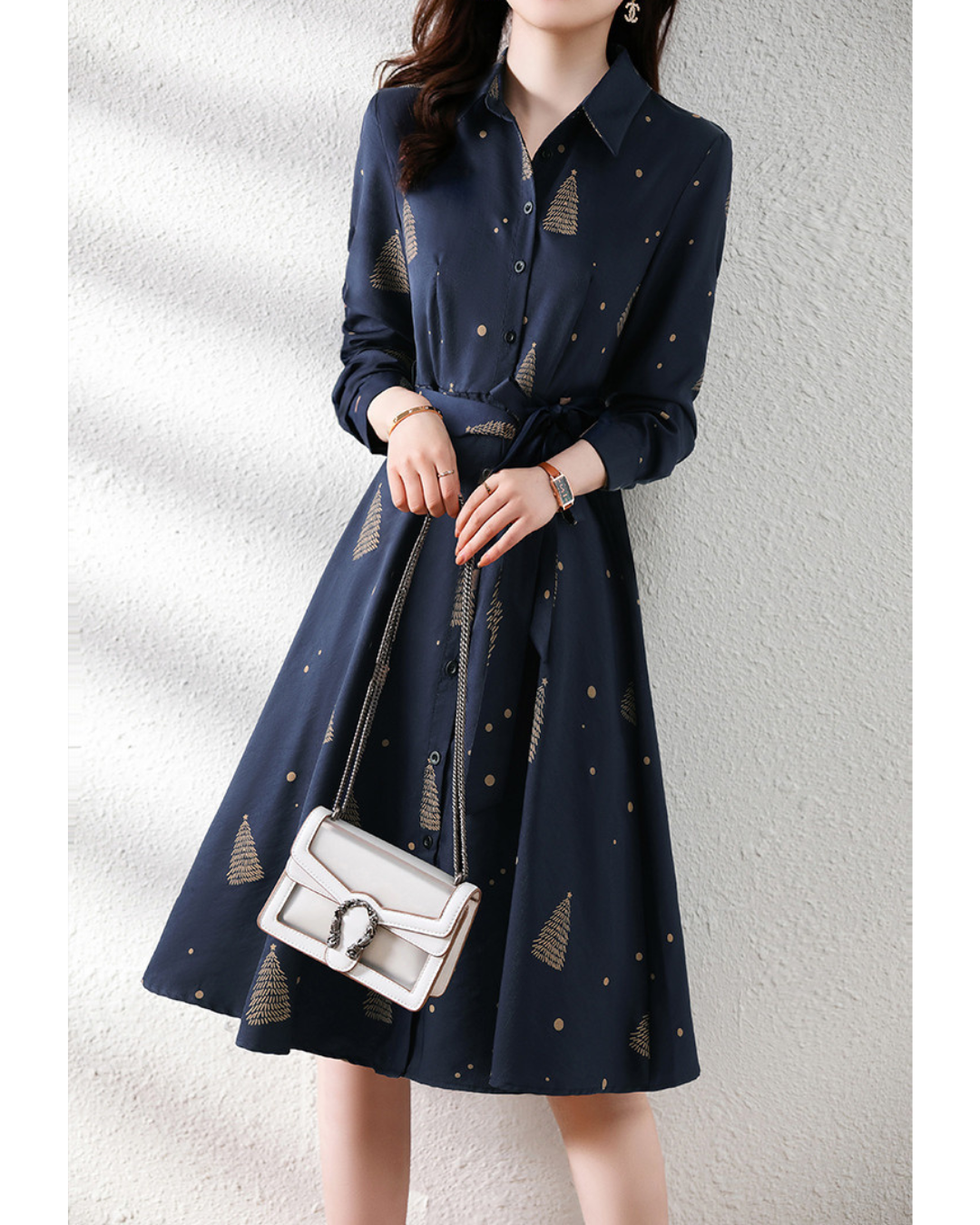 Rowan Calm Print Shirt Dress