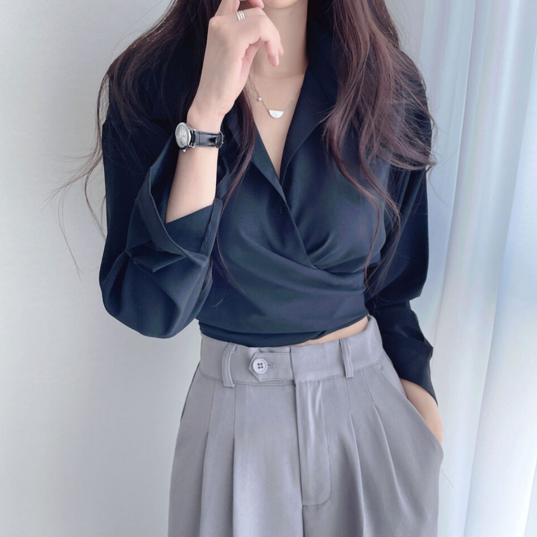 Marina Boat Neck Striped Blouse