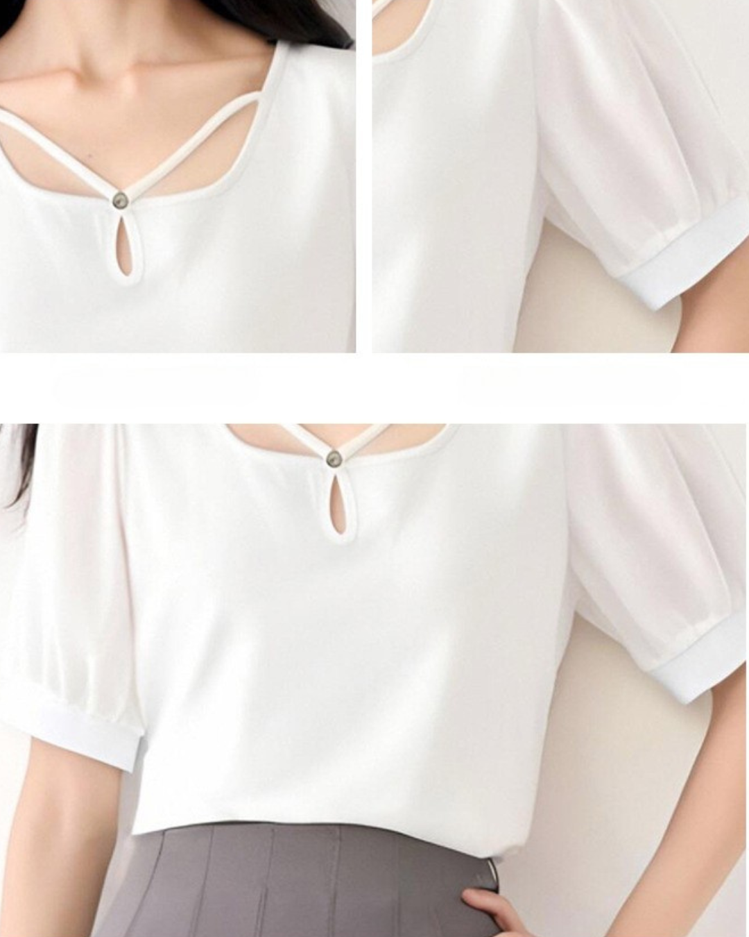 Elira Loop Neck Soft T-Shirt