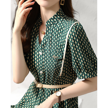 Harper Line Contrast Panel Dress