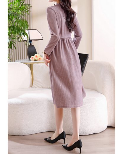 Lyra Dot Ruche Waist Dress