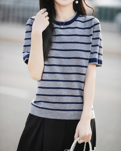 Marin Texture Stripe Knit Top