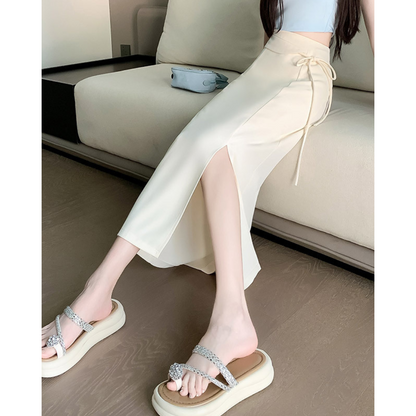 Clea Wrap Tie Midi Skirt
