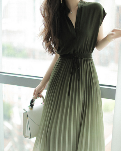 Isla Flow Ombre Pleat Dress