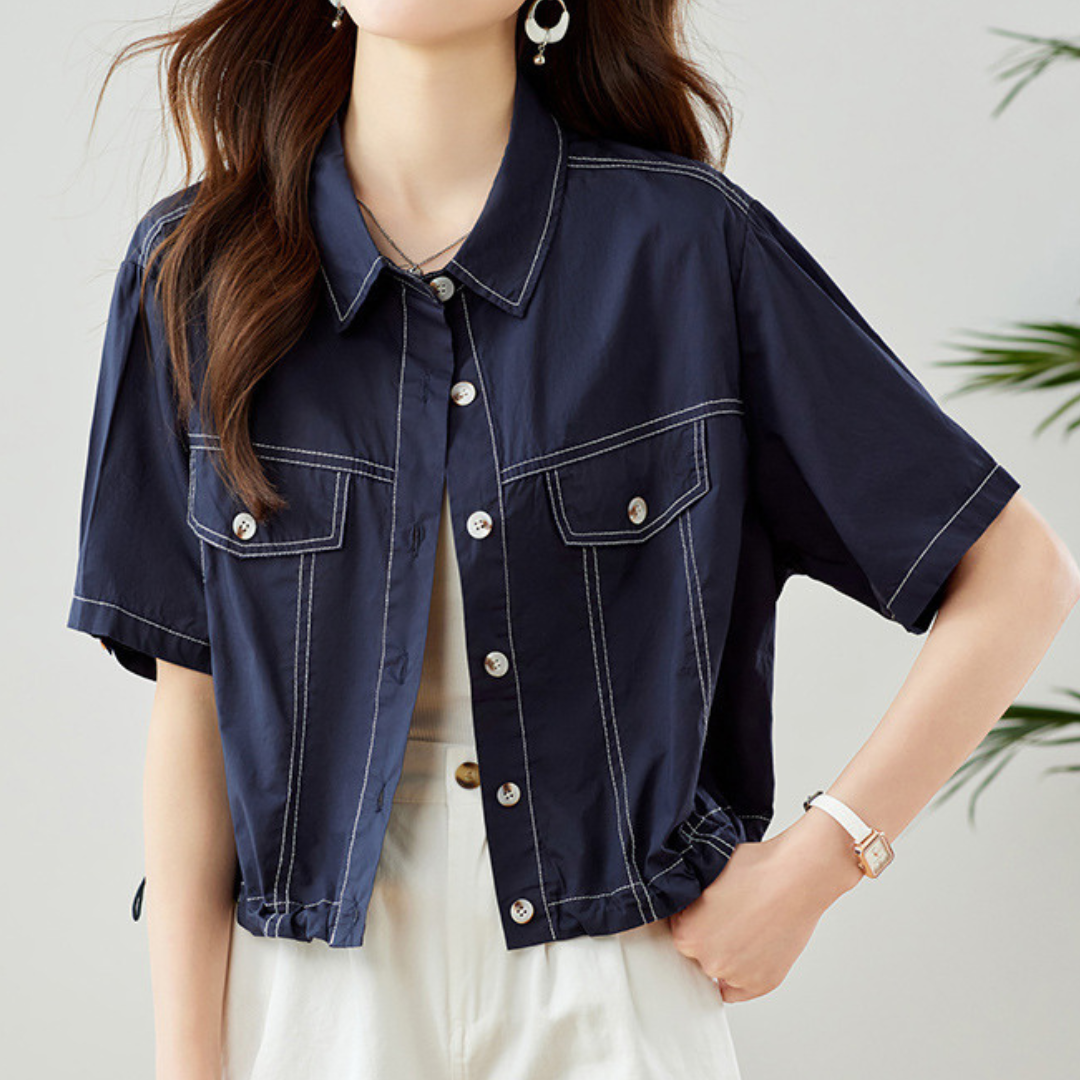 Vera Clean Utility Crop Shirt