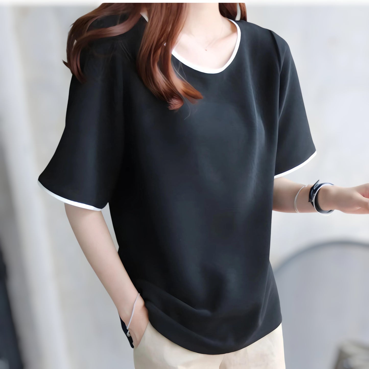Nora Trim Soft Drape T-Shirt