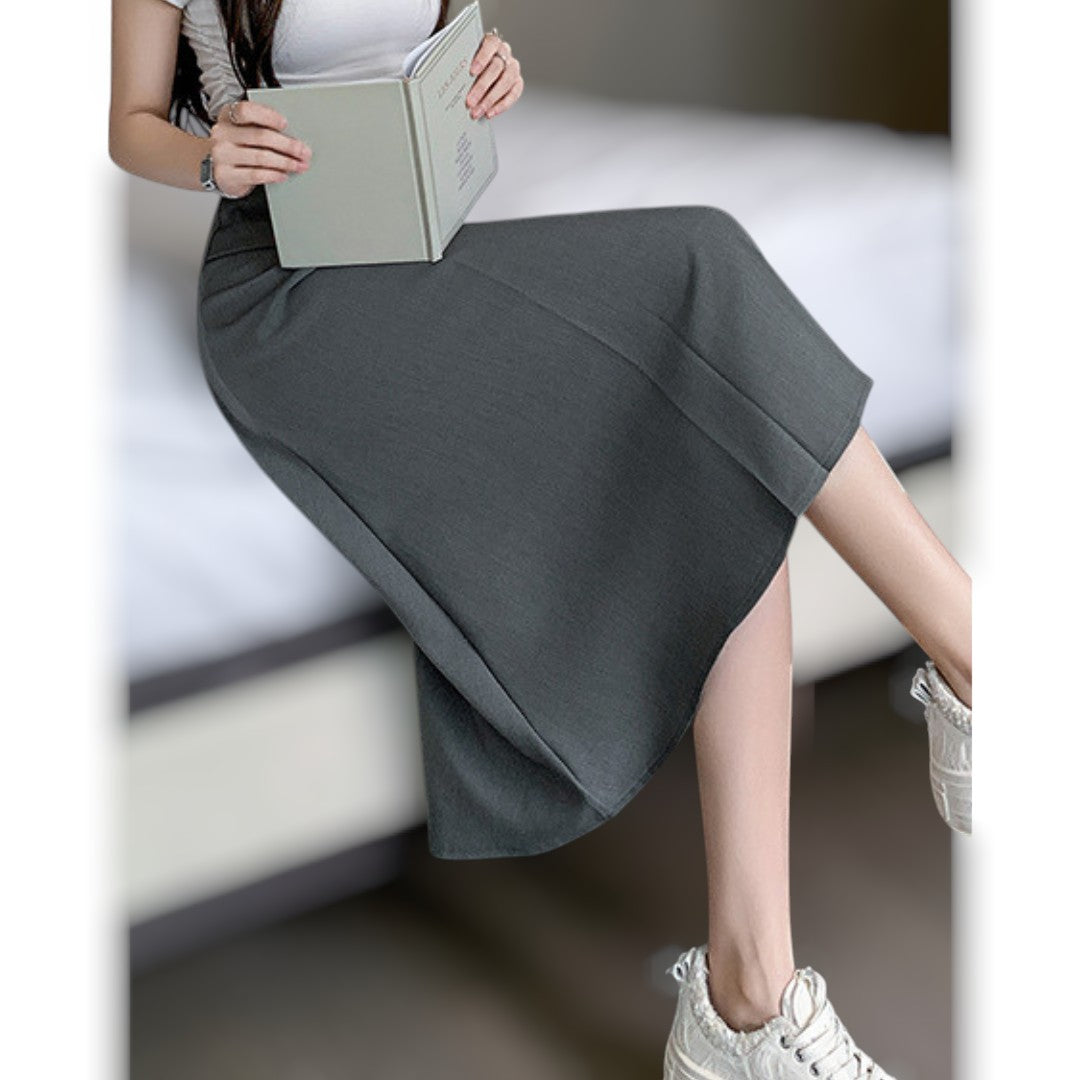 Vera Soft Pleat Belted Skirt