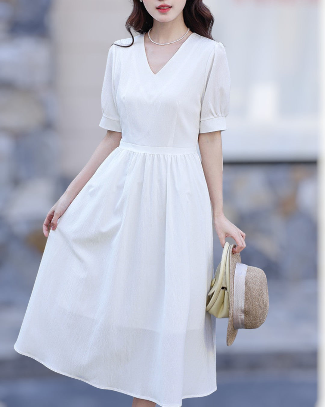 Arden Light Pleat Midi Dress