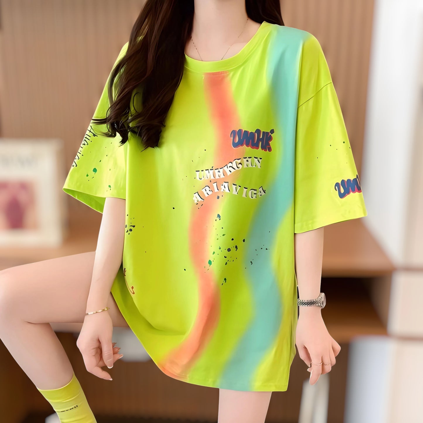 Cloud Pop Paint Oversized T-Shirt