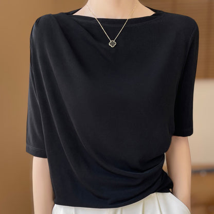 Elise Drape Acetate T-Shirt