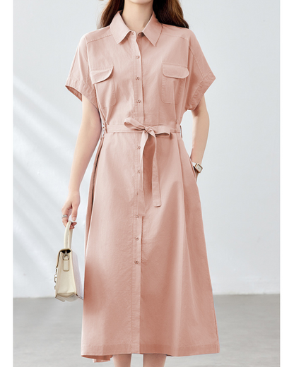 Mira Ease Utility Shirt Dress