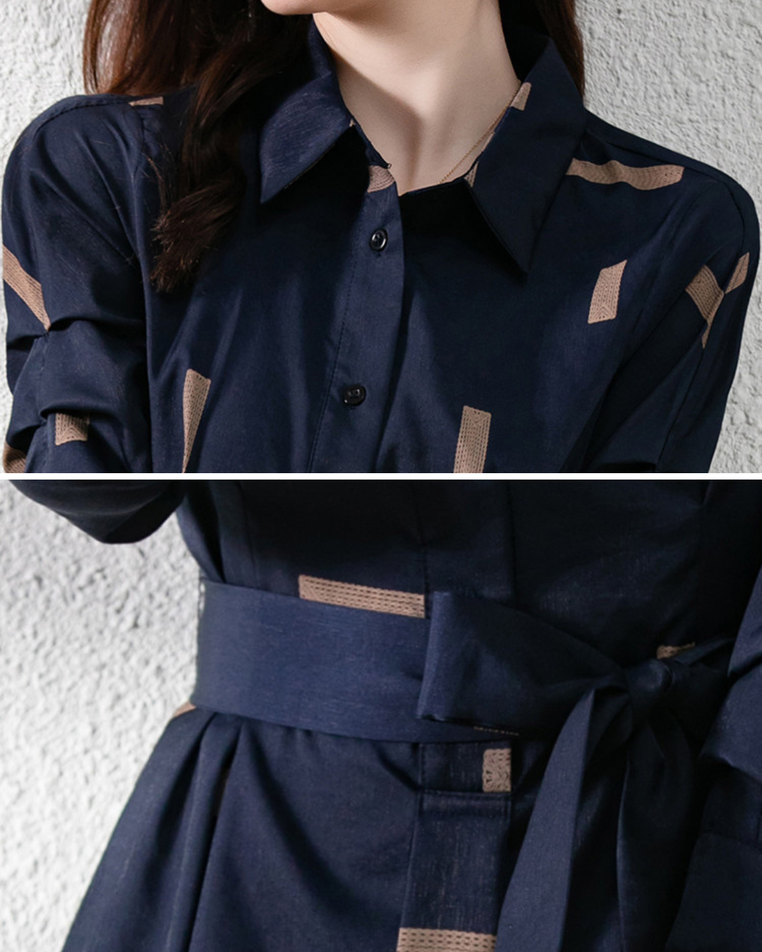 Rowan Calm Print Shirt Dress