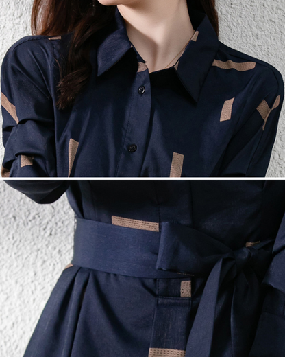 Rowan Calm Print Shirt Dress