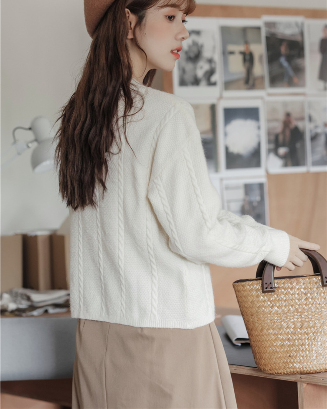 Fleur Twist Knit Sweater