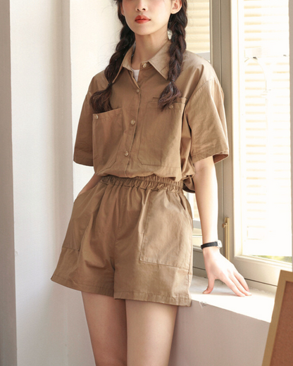 Eloise Ease Cotton Short Set