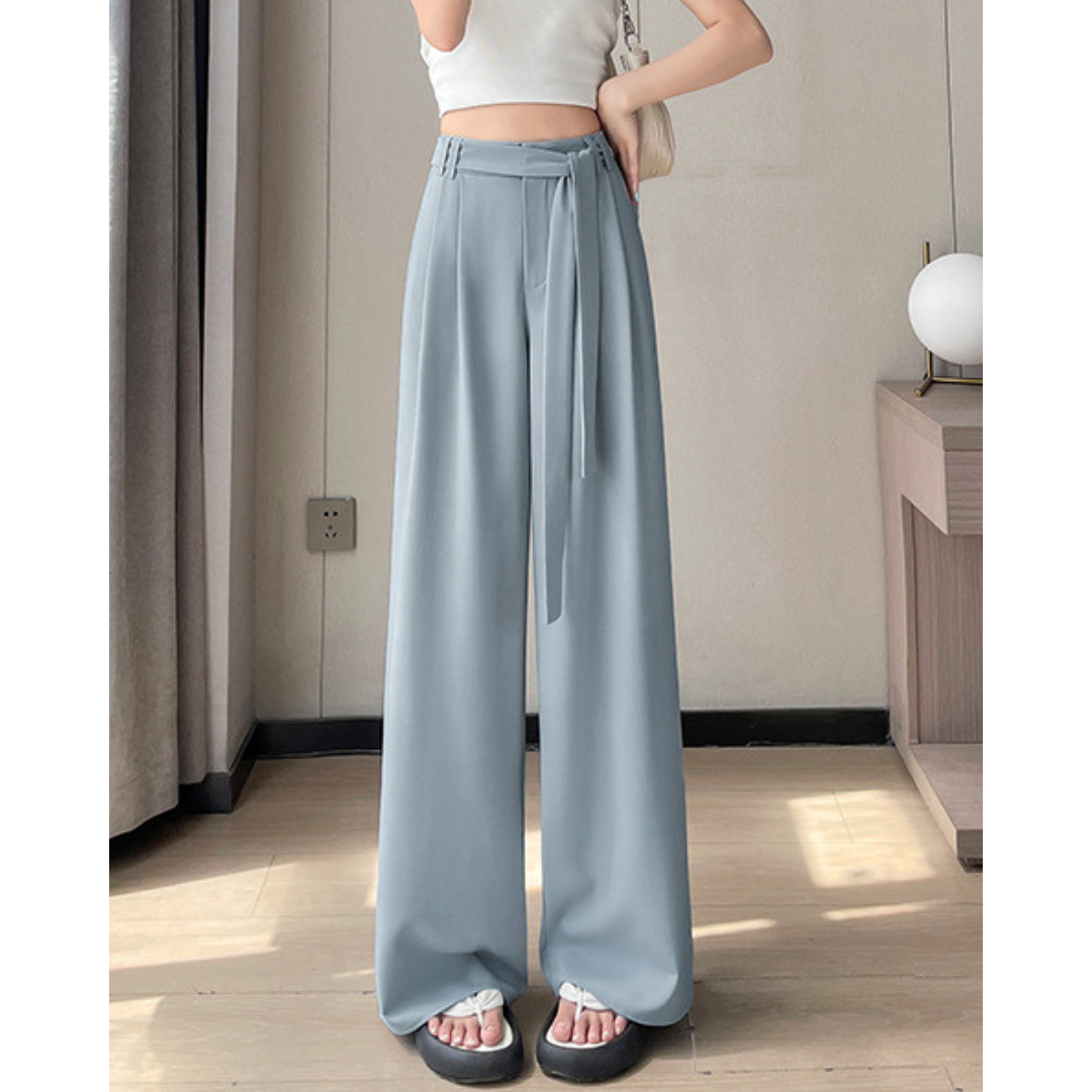 Ivy Drape Tie-Waist Trousers