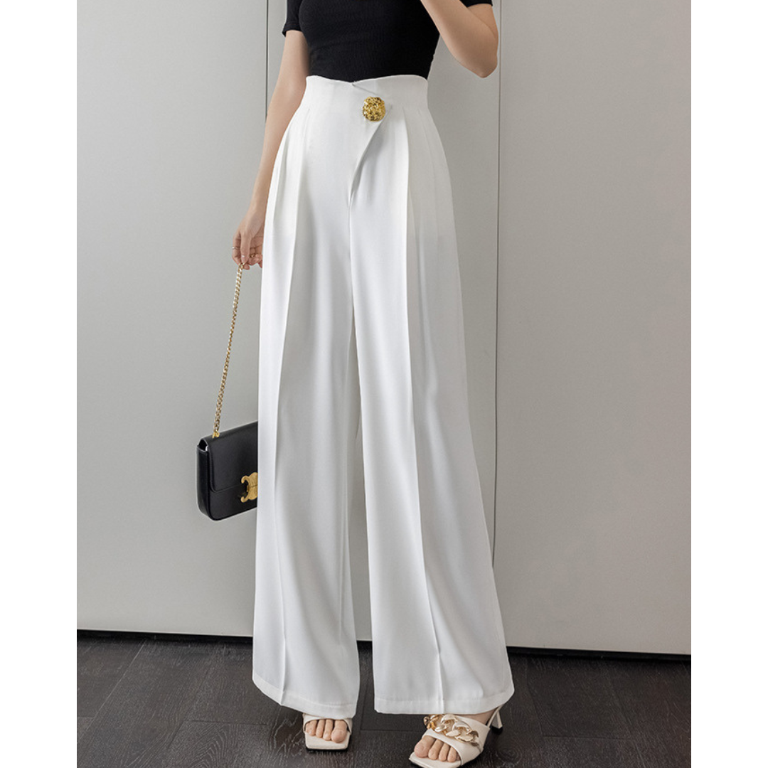 Lyra Gold Fold Trousers