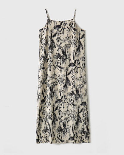 Ivy Flow Botanical Pleated Dress