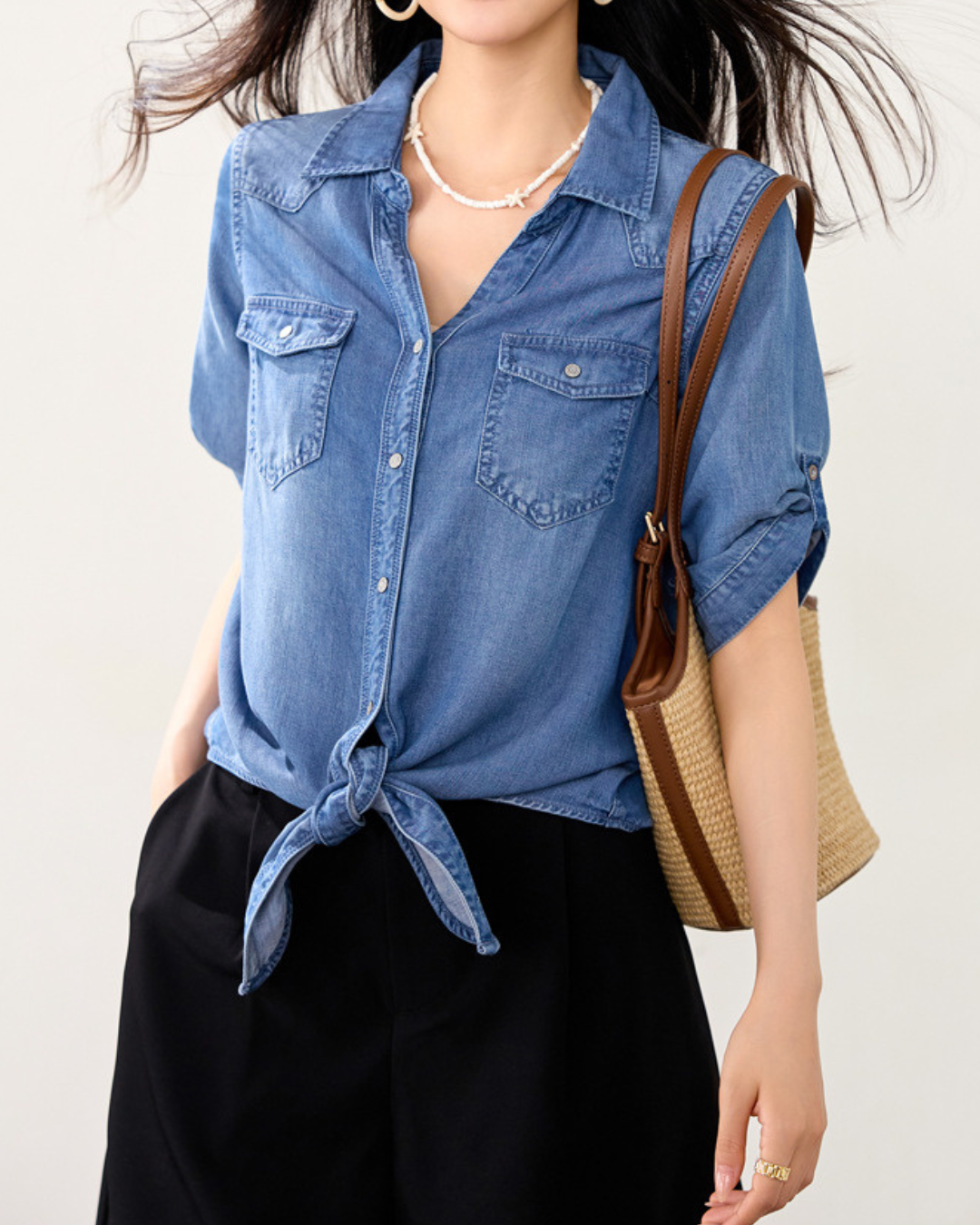 Marlowe Soft Tie Denim Shirt