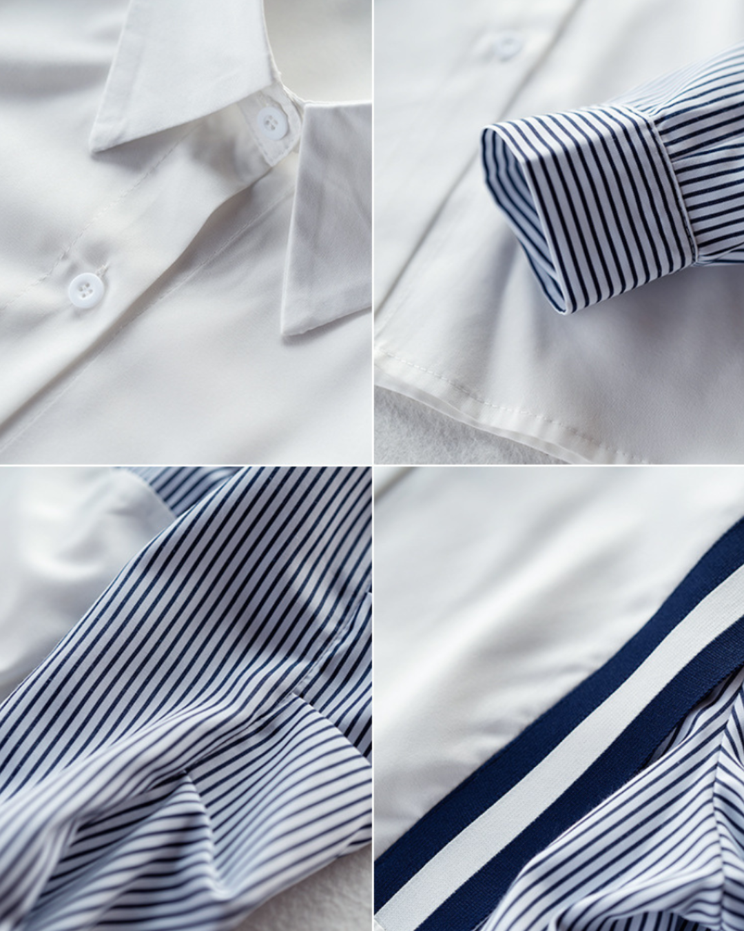 Auden Crisp Stripe Panel Shirt