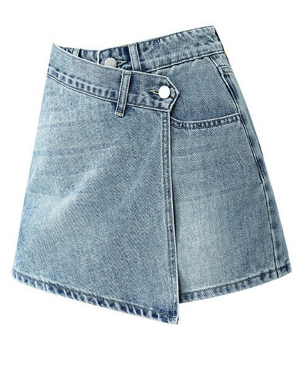 Lina Wrap Detail Denim Skort