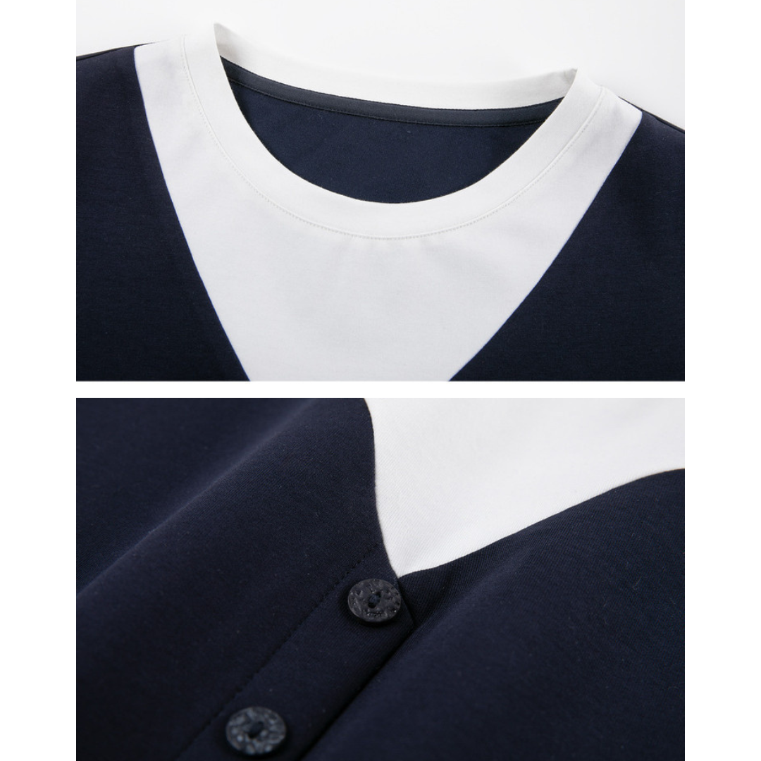 Elin Calm Layered Tee Dress