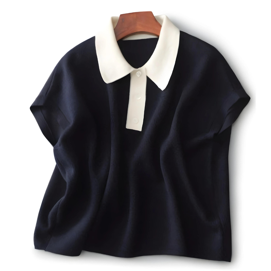 Cleo Soft Collar Knit Tee