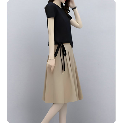 Lina Soft Tie Pleat Set