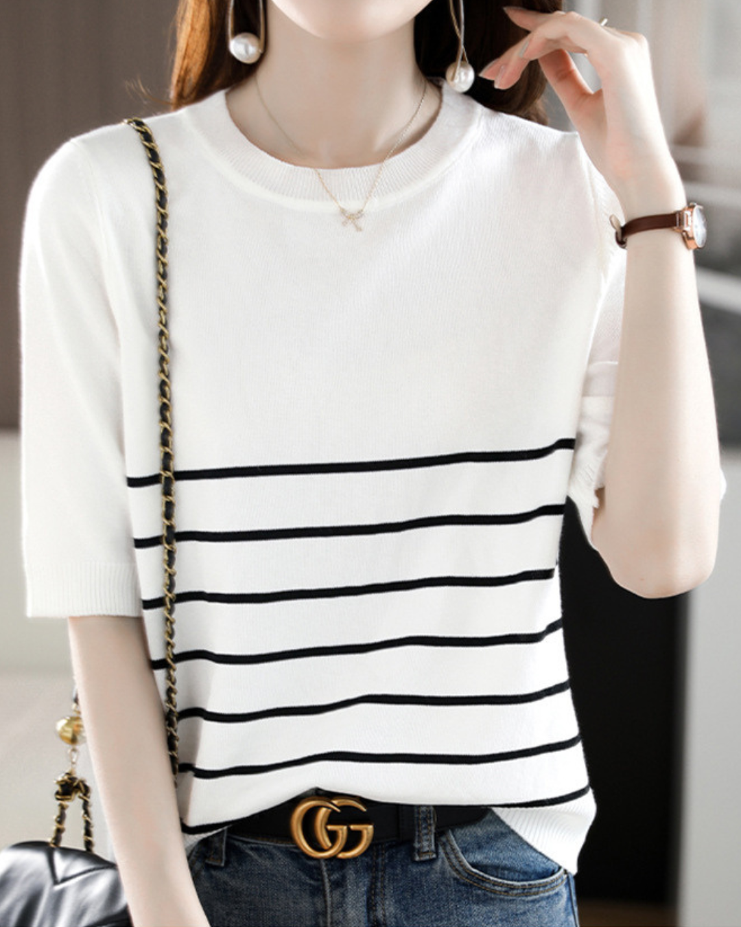 Marina Line Calm Knit Top