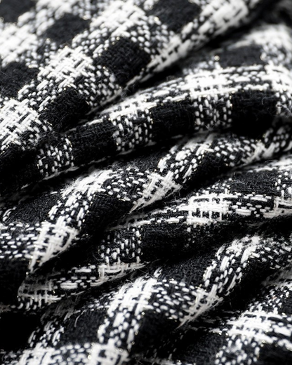 Noir Ease Check Knit Dress