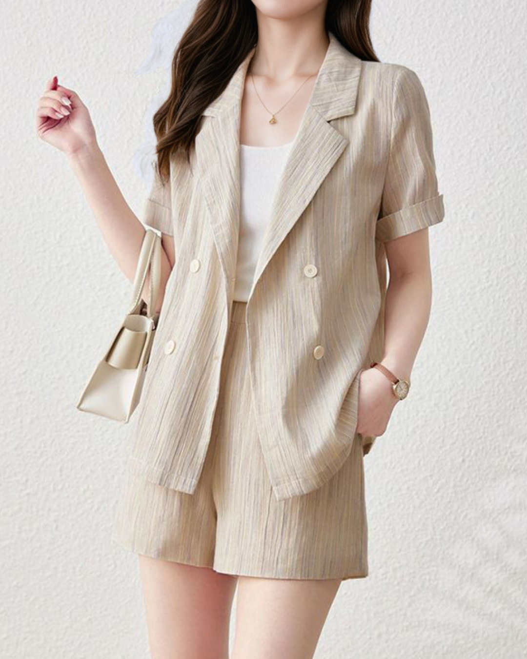 Lila Soft Linen Short Set