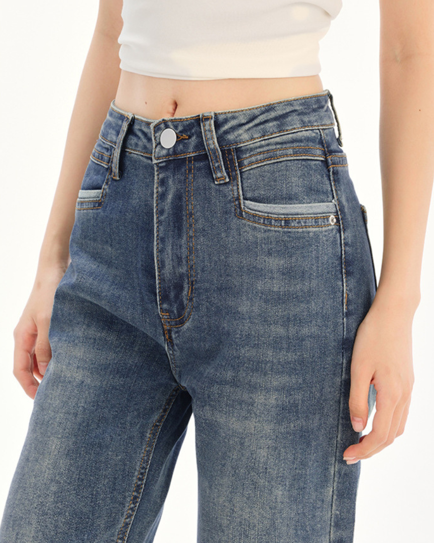Livia Soft Bow Cuff Denim