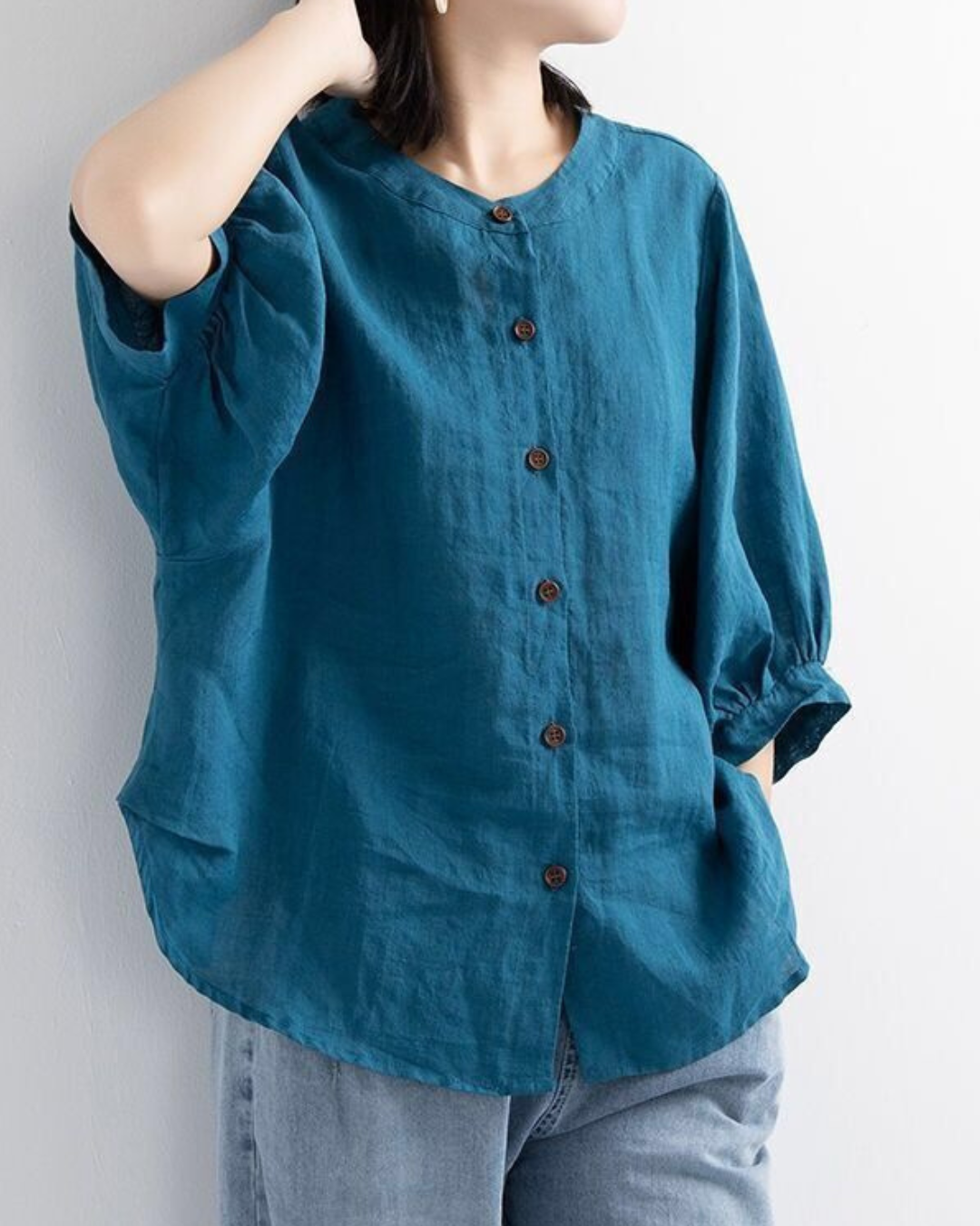 Luna Bloom Soft Puff Sleeve Blouse