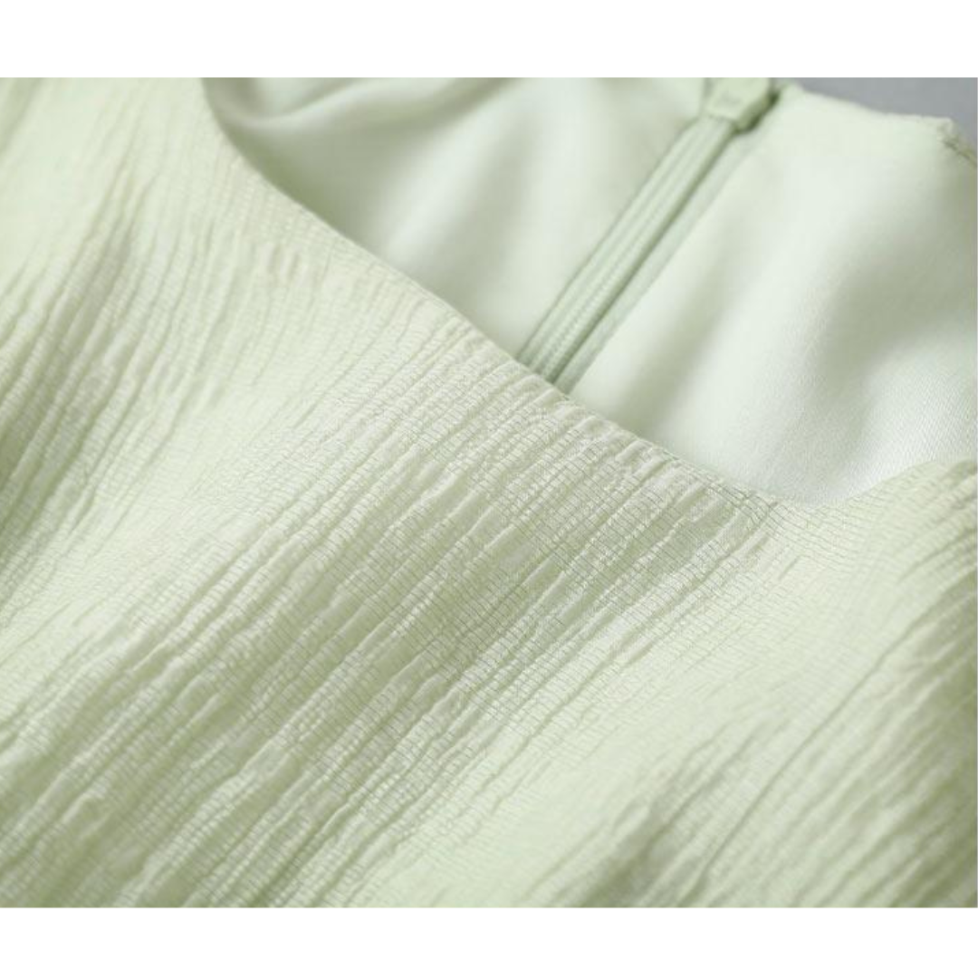 Lila Light Crinkle Cotton Dress