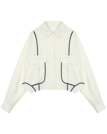 Mara Line Relaxed Collar Shirt
